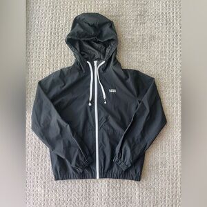 Vans Black Windbreaker with White Accents